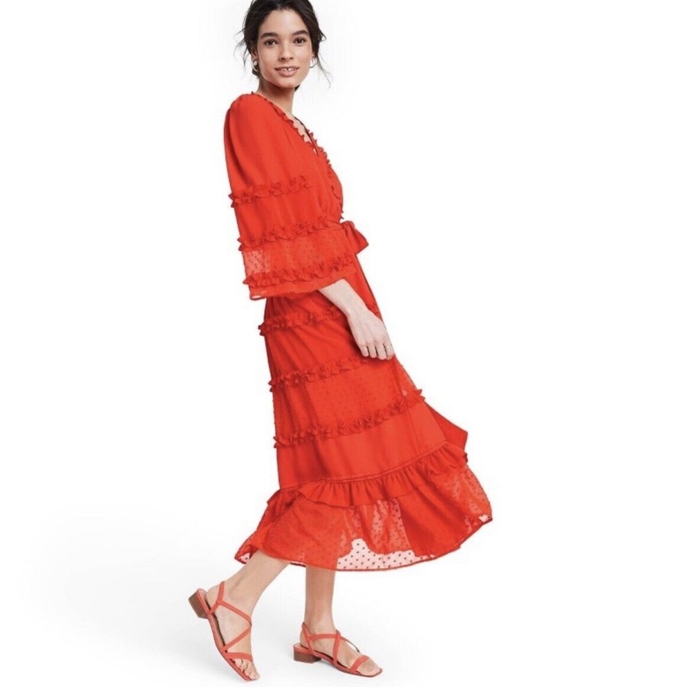 Alexis Red Midi Dress